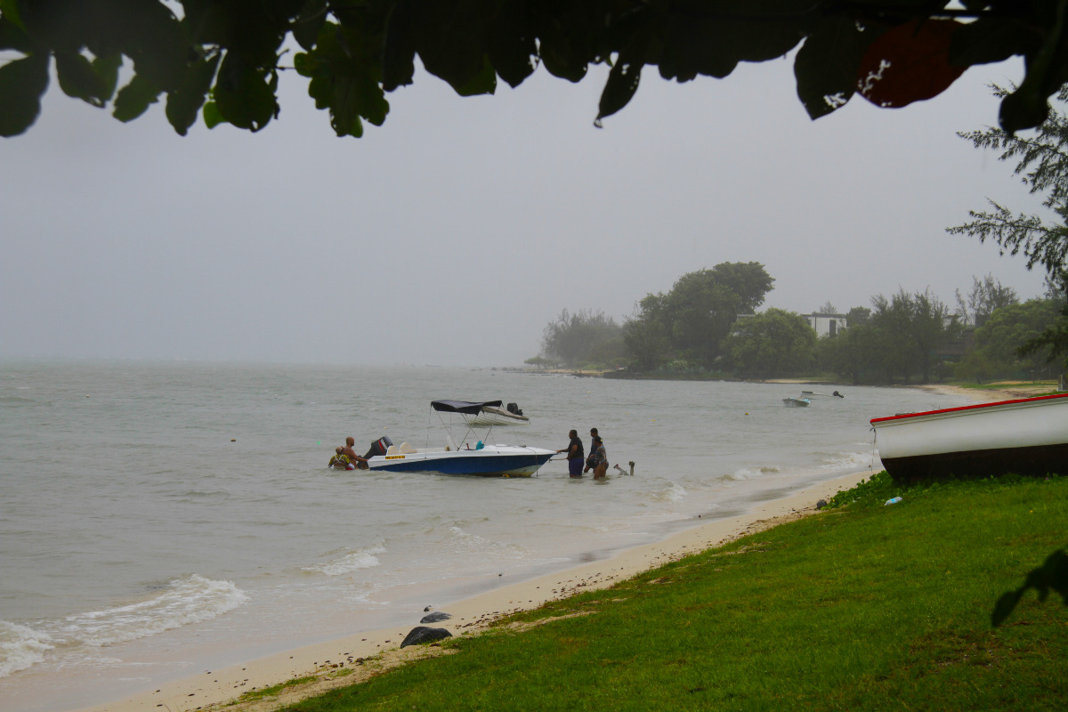 Zyklon Calvinia bedroht die Küste von Mauritius ©Katja Dombrowski